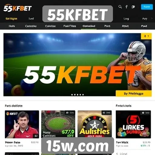 Avaliação da interface do site 55KFBET